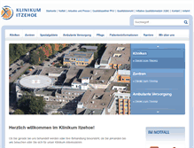 Tablet Screenshot of klinikum-itzehoe.de